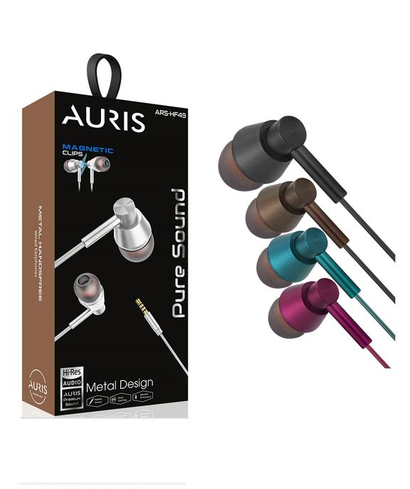 Auris Ars-Hf49 Metal Mıknatıslı 3.5Mm Kumandalı Kulaklık Mix