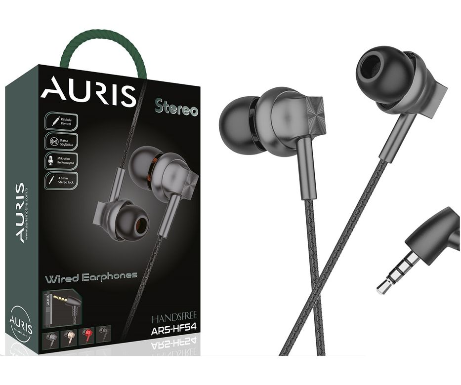 Auris Ars-Hf54 3.5 Mm Jack Kumandalı Kulakiçi Kablolu Kulaklık