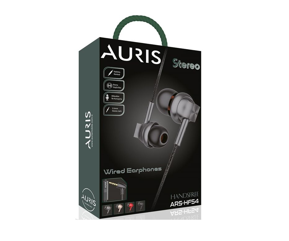 Auris Ars-Hf54 3.5 Mm Jack Kumandalı Kulakiçi Kablolu Kulaklık