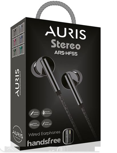 Auris Ars-Hf55 3.5Mm Jack  Mikrofonlu  Kumandalı  Kulaklık