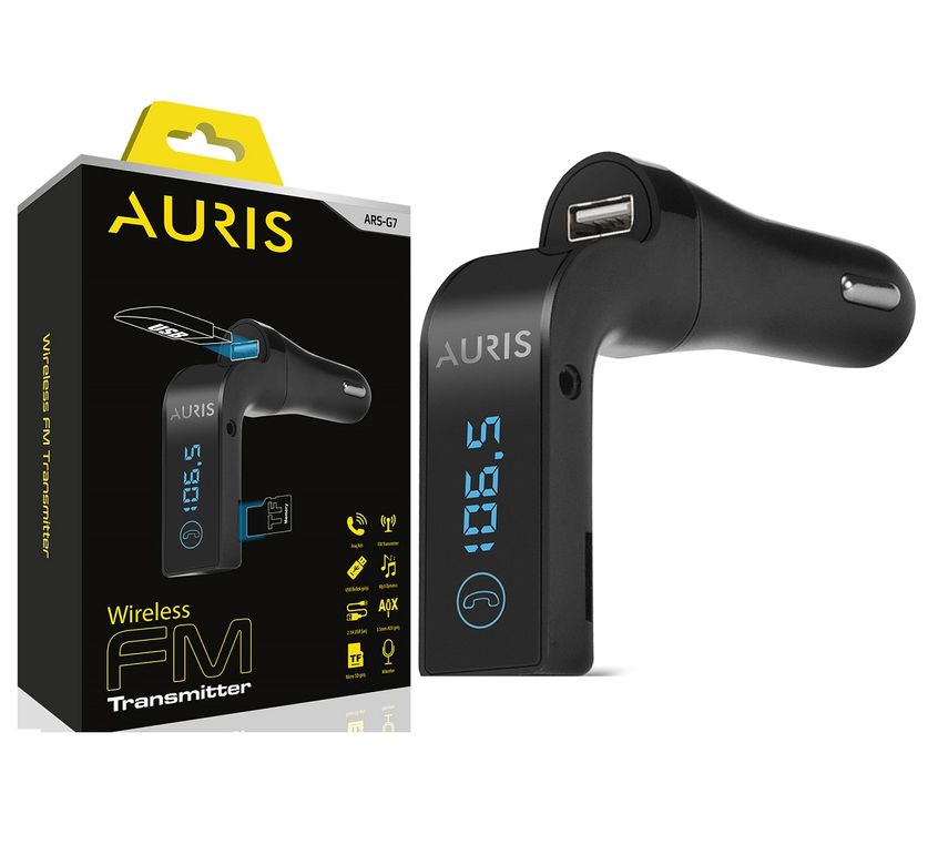 Auris Carg7 Bluetooth Araç Kiti Fm Transmitter Siyah