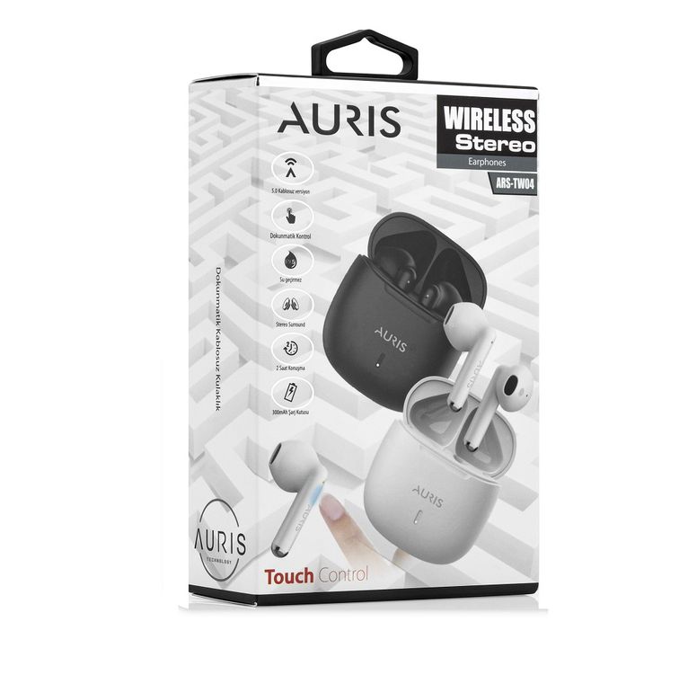 Auris Su Geçirmez Dokunmatik Bluetooth Kulak Içi Kulaklık Tw04