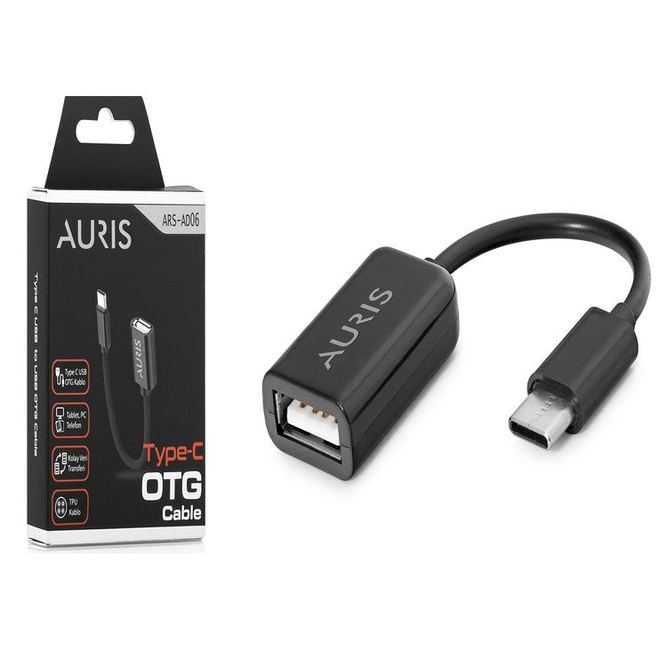 Auris Type-C To Otg Kablolu Dönüştürücü Ars-Ad06