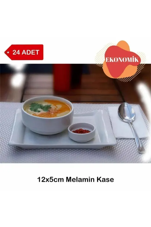 Avangart Mutfak AV2012241 24 Adet - 12Cm Melamin Çorba Kasesi, Cacık, Meze, Komposta, Oteller, Organizasyon, Okul, Lokanta