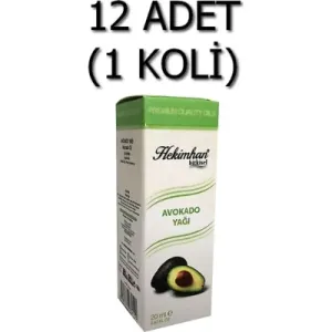 Avokado Yağı 20 Ml 12 Adet (1 Koli)