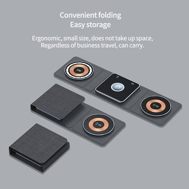 AW14 Acl 3In1 15W Çoklu Kablosuz Magsafe Kulaklık Saat Telefon Şarj Standı Apple Watch Iphone Samsung Uyumlu