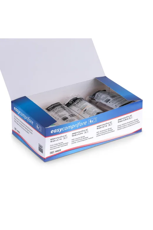 AWAMED TYC00722555703 Easycomprifore Dörtlü, Çok Katlı Kompresyon Bandaj Sistemi