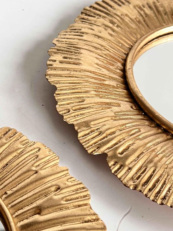 ay04650512 Aura Gold 3'lü Dekoratif Ayna Seti