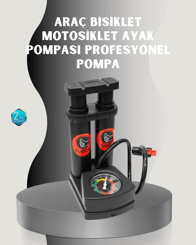Ayak Basmalı Hava Pompası Şişme Ürünler ve Lastikler İçin