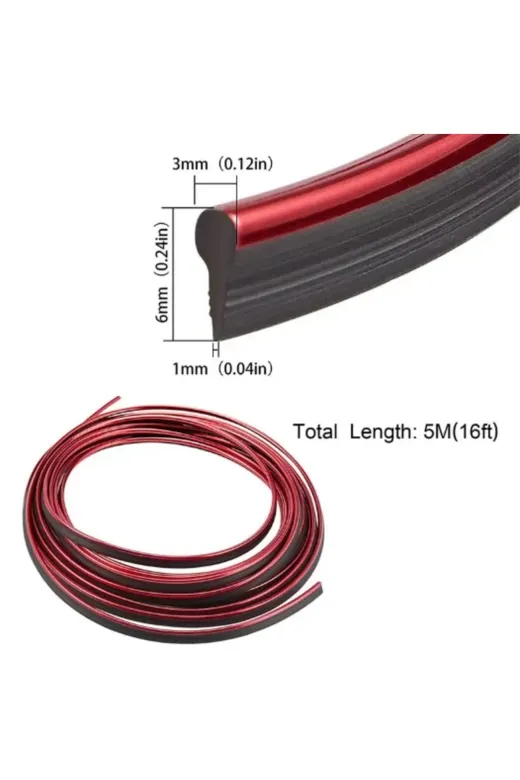 Ayder Timya P204869S9668 Araba Dekorasyon Şeridi 5 Metre Trim Şeridi (Timya/go1395) 204869