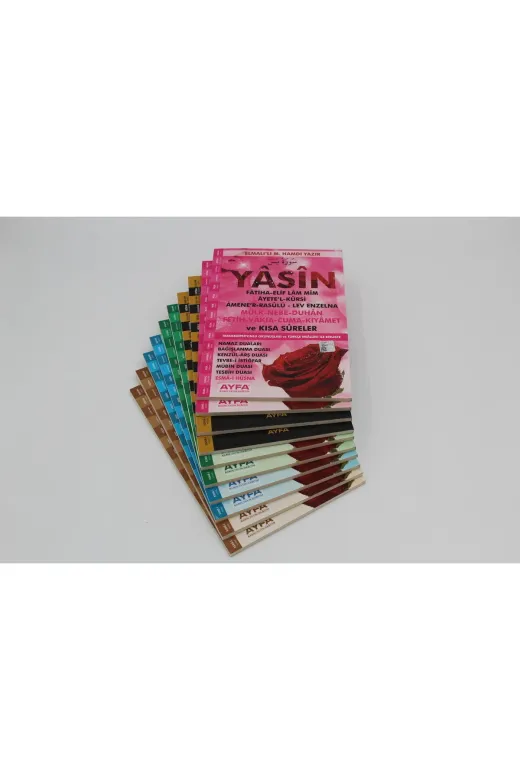 Ayfa Basın Yayın ayfa091 Ekonomik 10 Adet Yasin-I Şerif Türkçeli 80 Sayfa Orta Boy (17X24Cm)
