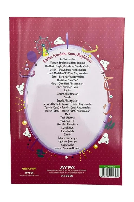 Ayfa Basın Yayın ST03235 Kuran Öğreniyorum Elif Ba Pembe