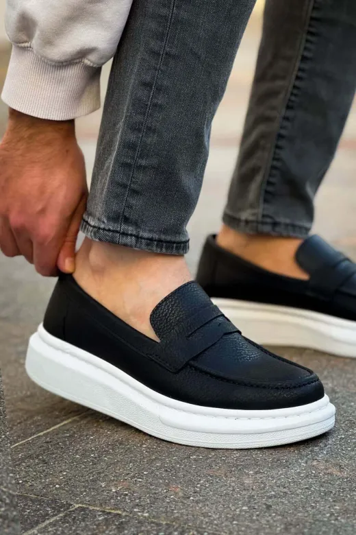 Aymood RS615aym Robert - Rs615 Siyah Erkek Loafer Ayakkabı Siyah
