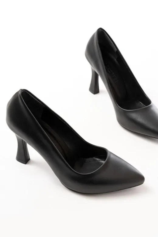 Aymood ST-001aymm St-001 Siyah Günlük 9 Cm Topuklu Stiletto Ayakkabı