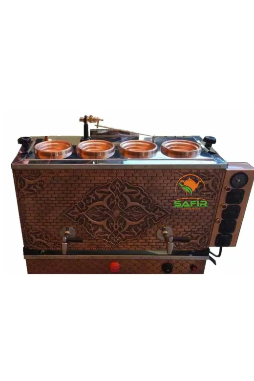 B4BÜROTİPİ 4 Demlikli Bakır Sadece Elektrikli Çay Makinesi Çay Ocağı Çay Kazanı A++ Safir Çay Kazanlari