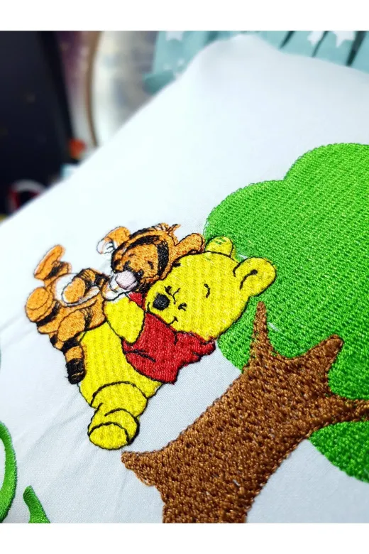Baby Clime 5.KIRLENT Fırfırlı Kırlent Bebek Isimli 40X40 Cm Nakışlı Takı Yastığı Içi Dolgulu