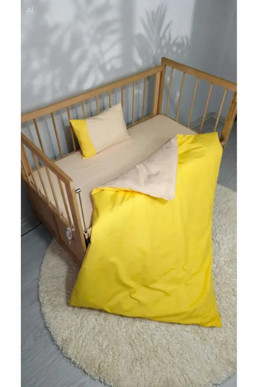 Baby Clime 5USR-90130-1 5 Parça Bebek Ve Çocuk Uyku Seti - 90X130 Yorgan - Beşik Ve Park Yatak Ölçülerine Uyumlu
