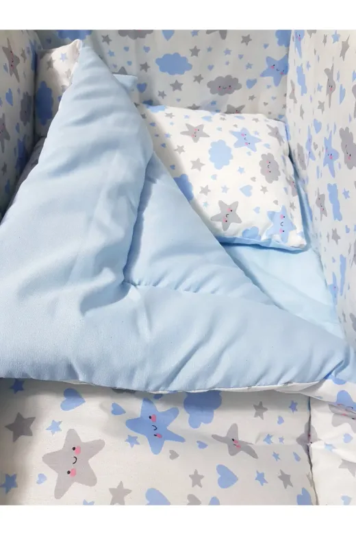Baby Clime USR-4585-1. 45X85 Bebek Uyku Seti - Beşik Hariç - Anne Yanı Sallanır Beşik İçin Uyku Seti