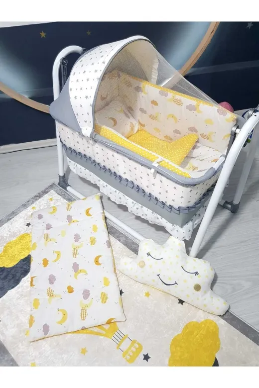 Baby Clime USR-4585-2. 45X85 Bebek Uyku Seti - Anne Yanı Sepet Beşik İçin (Beşik Hariçtir)