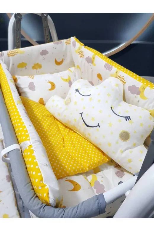 Baby Clime USR-4585-2. 45X85 Bebek Uyku Seti - Anne Yanı Sepet Beşik İçin (Beşik Hariçtir)