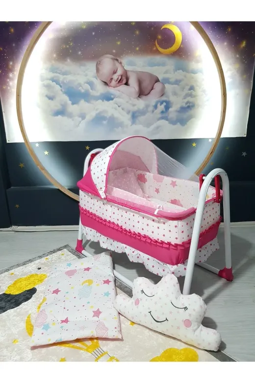 Baby Clime USR-4585-2. 45X85 Bebek Uyku Seti - Portatif Anne Yanı Beşik İçin (Beşik Hariçtir)