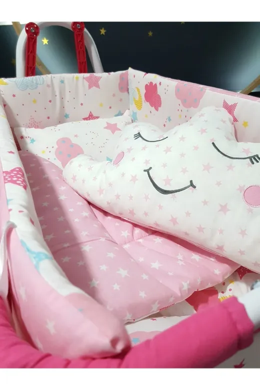 Baby Clime USR-4585-2. 45X85 Bebek Uyku Seti - Portatif Anne Yanı Beşik İçin (Beşik Hariçtir)