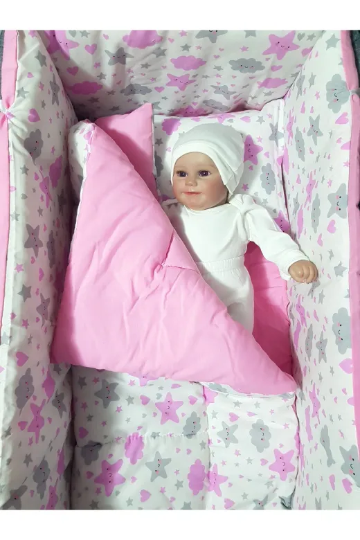 Baby Clime USR-KETENTB-4585-1. 45X85 Keten Portatif Beşik Ve Uyku Seti - Bebeğiniz Her Yerde Rahat Uyusun!