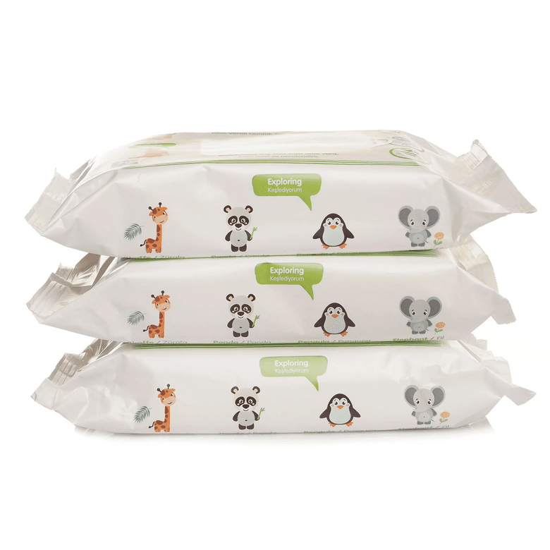 Baby Me dfd48hjh Aloeveralı Günlük Temizleme Mendili 3X50Adet