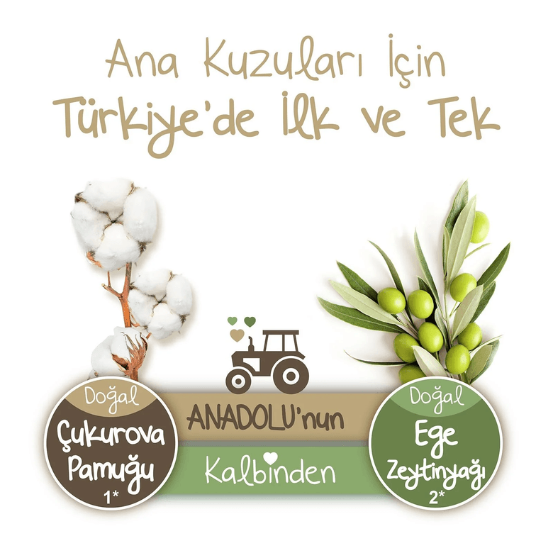 Baby Turco FGHHGF520JHGBERD Doğadan 7 Beden,48 Adet
