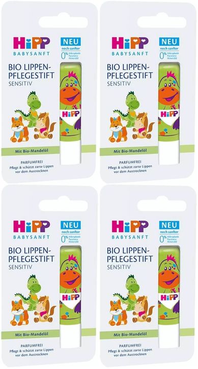 Babysanft Organik Dudak Nemlendiricisi Ultra Sensıtıv 4.8GR (Yeşil) (4 Lü Set)