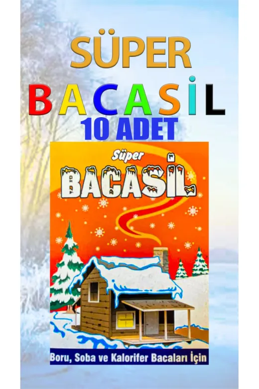 BACASİL trendhousebacasil001 Baca Temizleyici Soba Borusu Temizleyici 10 Adet