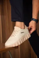 Bağcıklı Erkek Sneaker Bej