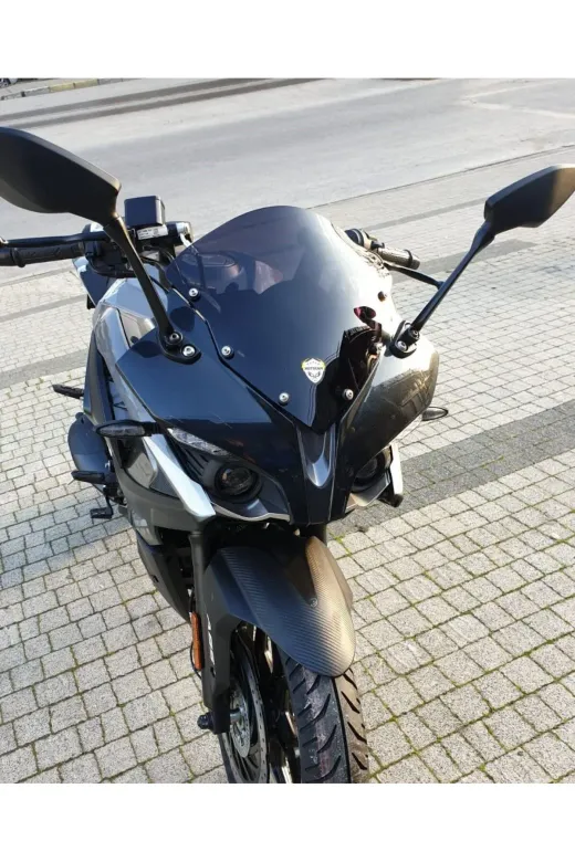 Bajaj Pulsar RS 200 Ön Cam 2015-2026 Model 33cm Siyah Renkli 4mm SPORTİF