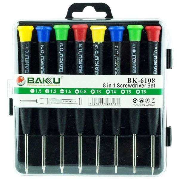 Baku BK-6108 Hassas 8 Parça Tornida Seti