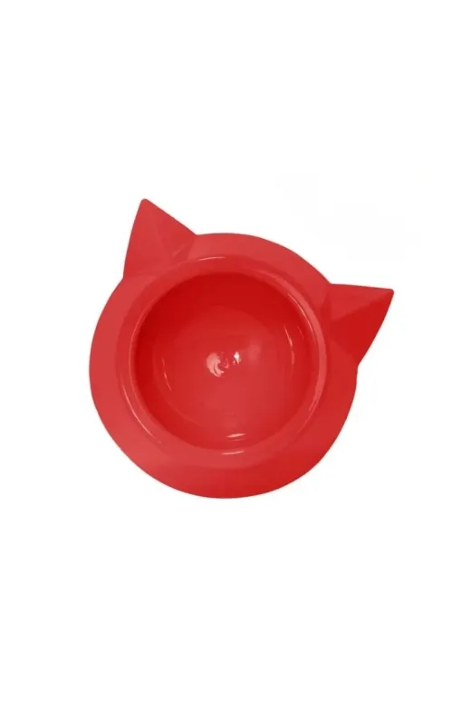 Balance Life 105B845148338745029 Plastik Tekli Kedi Mama Ve Su Kabı - Kırmızı