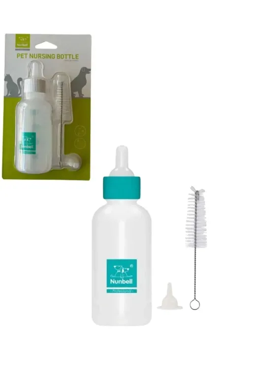 Balance Life 105B845156284473685 Yavru Kedi Ve Köpek Biberon Seti Temizleme Fırçalı 100 Ml. - Mavi