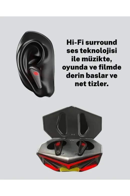 Balance Life GROUP-2562615 Mey İthalat® Kablosuz Bluetooth 5.0 Metal Kasa Gamin Kulaklık