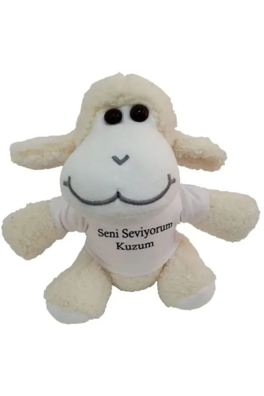Balance Life GROUP-2580397 Mey İthalat® Seni Seviyorum Kuzum Tişörtlü Peluş Kuzu