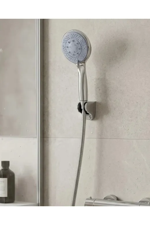 Balance Life GROUP-2587156 Mey İthalat® Çok Fonksiyonlu 4 Kademeli El Duşu Seti Spiral Hortumlu Banyo Duş Başlığı