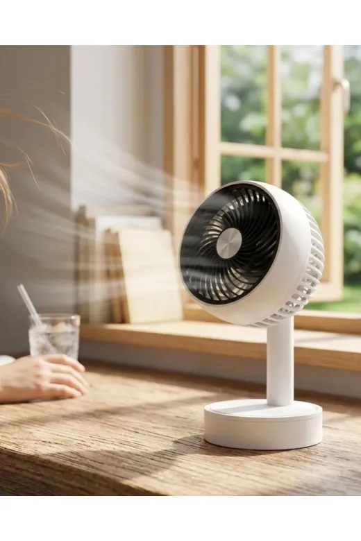 Balance Life GROUP-2588362 Mey İthalat® Sessiz Çalışan Şarjlı Mini Fan Masa Ve Araç Kullanımına Uygun