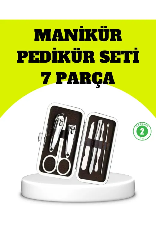 Balance Life GROUP-2588394 Mey İthalat® Paslanmaz Çelik Kişisel Bakım Seti – 7 Parça