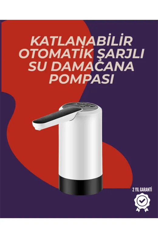 Balance Life GROUP-2591243 Mey İthalat® Şarjlı Damacana Su Pompası Otomatik Ve Taşınabilir