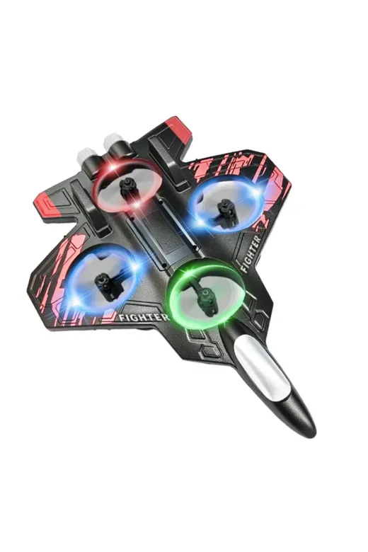 Balance Life GROUP-2629423 Mey İthalat® Led Işıklı Oyuncak Drone Fighter Jet Tasarımlı Uzaktan Kumandalı Uçak