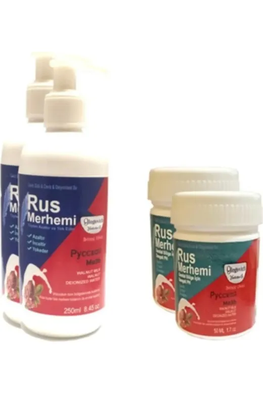 Balance Life GU-EYF-13282-BLN Rus Merhemi Tüy Dökücü Rus Merhemi 250 Ml 2Adet+Genital Bölge Merhemi 50 Ml 2Adet Olegovich -