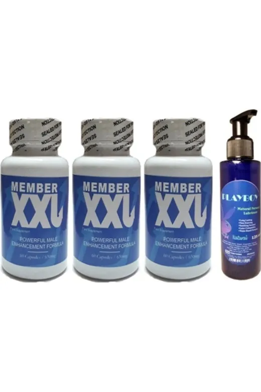 Balance Life GU-EYF-13585-BLN Playboy Hintohu Member Xxl Erkeklere Özel 60Lı 3 Adet - Playboy Natural Personal Lubricant 125 Ml L