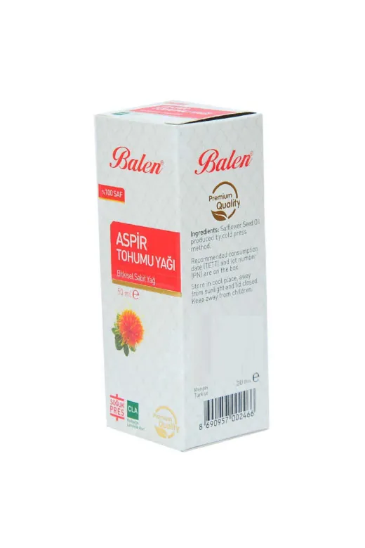 Balance Life OEM458-8808-BLN Aspir Tohumu Yağı Soğuk Pres 50 Ml Cam Şişe