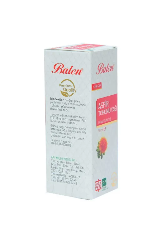 Balance Life OEM458-8808-BLN Aspir Tohumu Yağı Soğuk Pres 50 Ml Cam Şişe