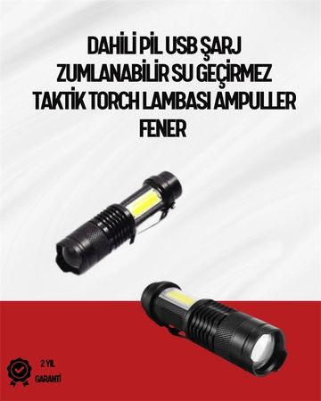 Balancelife 120386792 Mey İthalat Mini Boy Led El Feneri - 2000 Lümen, Su Geçirmez Tasarım