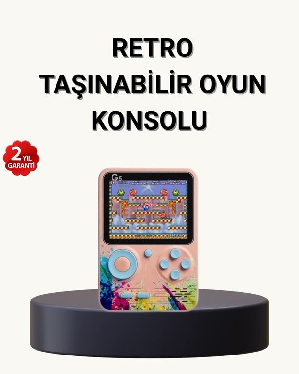 Balancelife 122650003 Mey İthalat 500 Klasik Oyunlu Retro Oyun Konsolu Taşınabilir Ve Tv Bağlantılı Çok Renkli