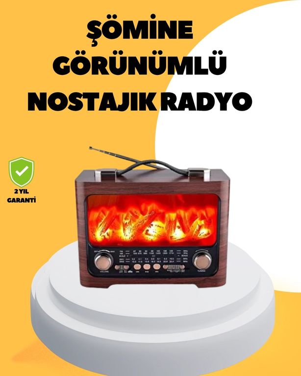 Balancelife 125024031 Mey İthalat Taşınabilir Şömine Görünümlü Bluetooth Hoparlör Solar Şarjlı, Alev Işıklı, 7W Ses Çok Renkli
